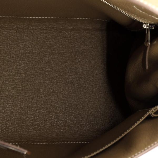 Hermes Kelly Handbag Taupe Grey Togo with Palladium Hardware 28